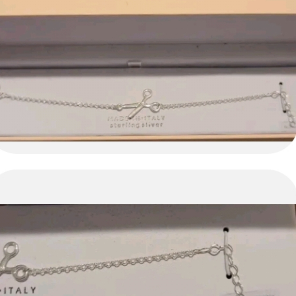 MIA FIORE 925 STERLING SILVER ITALIAN SCISSORS BRACELET BRAND NEW WITH BOX